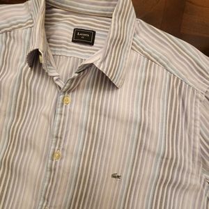 LACOSTE men long sleeve buttons down shirt